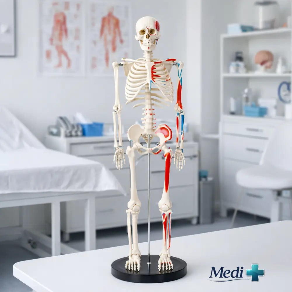 Budget Half Size Skeleton Model With Muscle Markings