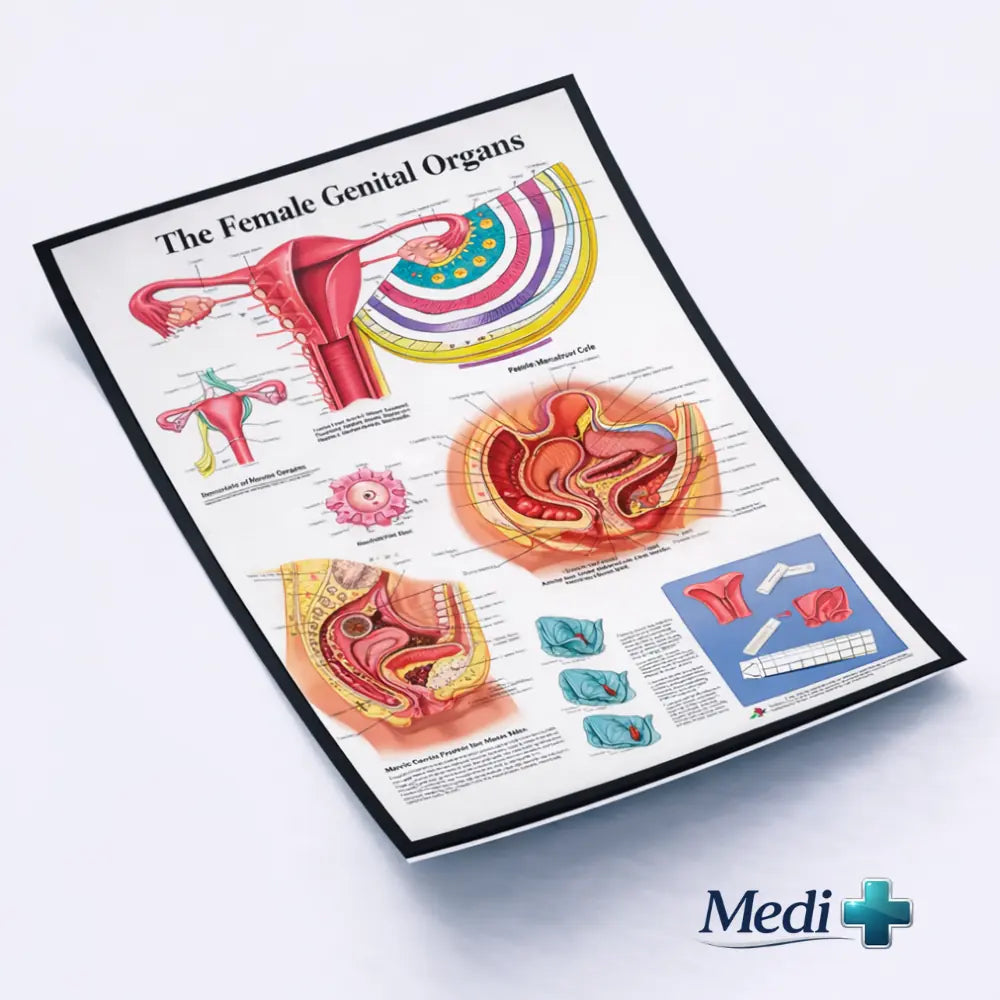 female reproductive anatomy poster