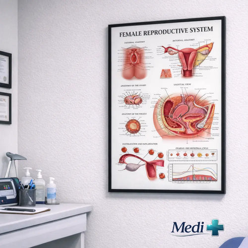 female reproductive system poster