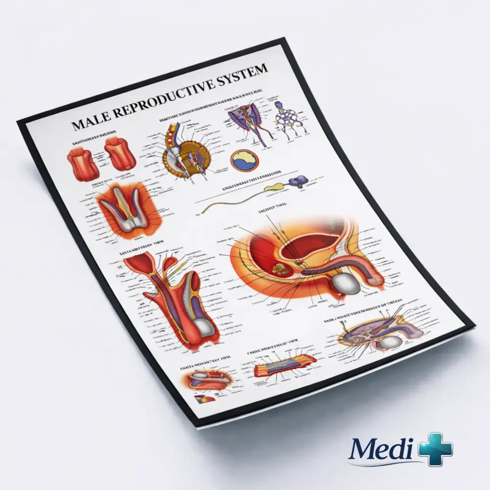 male anatomy poster