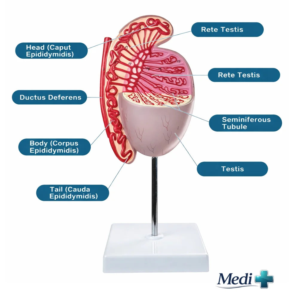 male reproductive system anatomy model