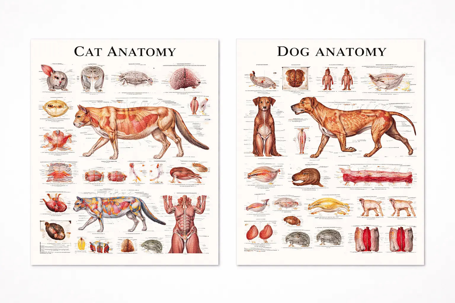 vet anatomy posters